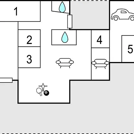 Four-bedroom In Dom wakacyjny