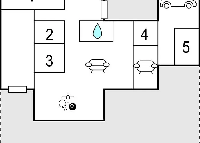 Four-bedroom In Ferienhaus